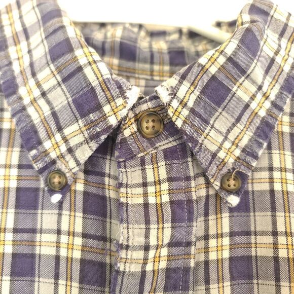Vtg Abercrombie & Fitch Size Medium Shirt Flannel Button Down Plaid - Picture 9 of 13
